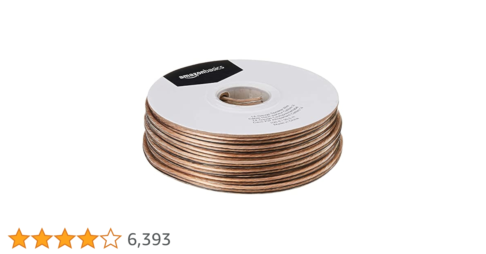 Amazon | Amazonベーシック スピーカーケーブル 14ゲージ 30m